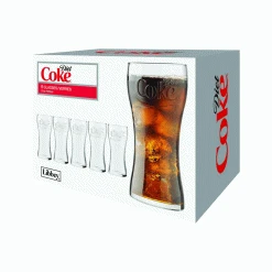 Libbey 17-Ounce Diet Coke Tumbler Glasses (Set Of 6)