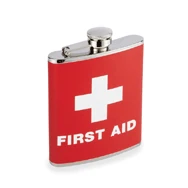 Shopwinestuff Flasks "First Aid" 6 Oz. Flask