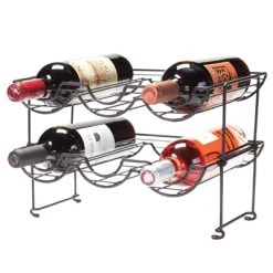 Oenophilia Halfpipe Stackable 3 Bottle Wine Rack Wine Racks & Holders