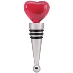 Epic Products Wine Bottle Stoppers Red Heart Bottle Stopper