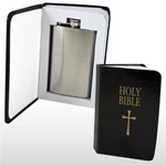 Shopwinestuff Holy Bible 4 Oz. Flask: W/ Secret Compartment