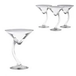 Libbey Swerve Martini Glassware 6.5oz (Set Of 4)