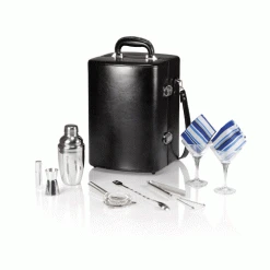 Picnic Time Manhattan 2 Bottle Cocktail Case-Black
