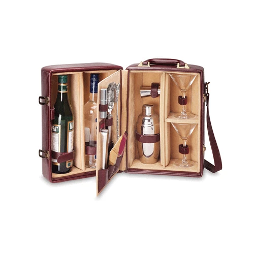 Bar/Cocktail Sets Picnic Time Manhattan 2 Bottle Cocktail Case-Brown 1 Bar/Cocktail Sets Picnic Time Manhattan 2 Bottle Cocktail Case-Brown