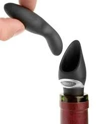 Wine Bottle Stoppers Metrokane Velvet Wine Pourer With Stopper