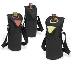 Picnic At Ascot Neoprene Single Bottle Tote - Orange