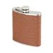 Flasks Oenophilia Brown Ostrich Flask - 6 Oz