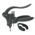 Oggi Wine Bottle Lever Corkscrew - Black