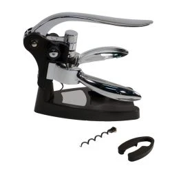 Lever Model Corkscrews Pampered Grape Wizard Corkscrew - Chrome