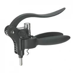 Lever Model Corkscrews Pampered Grape Wizard Corkscrew - Black