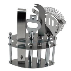 Pampered Grape 4pcs Stainless Steel Bar Set