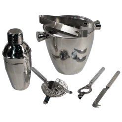 Pampered Grape 6pcs Stainless Steel Bar Set