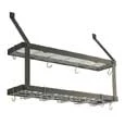 Rogar Black Steel Double Wine Rack Wine Racks & Holders