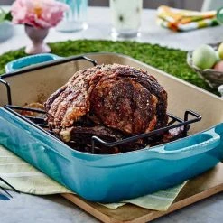 Le Creuset Bakeware Le Creuset 5.25 Quart Enameled Cast Iron Signature Rectangular Roaster