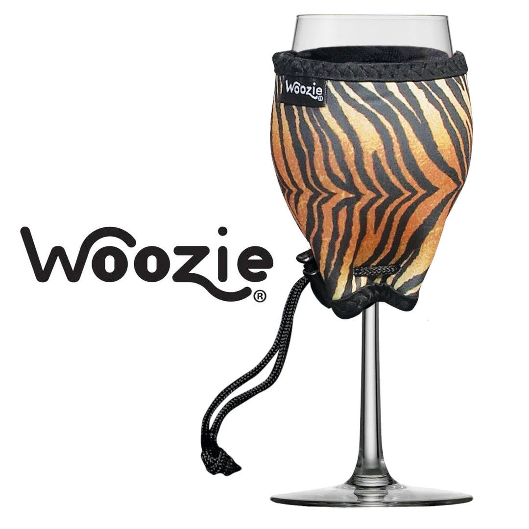 Wine Woozie Wine Glass Accessories Woozie Designer Safari Tiger 1 Wine Woozie Wine Glass Accessories Woozie Designer Safari Tiger