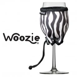 Wine Glass Accessories The Wine Woozie - Safari Zebra