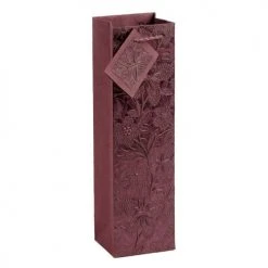 True Fabrications Majestic Sangria Trellis Wine Bag - Set Of 5 Wine & Liquor Gift Bags