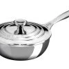 Le Creuset Saucepans Le Creuset 2 Quart Stainless Steel Saucier Pan
