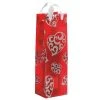 True Fabrications Sheer Heart Paisley Wine Gift Bag - Set Of 10