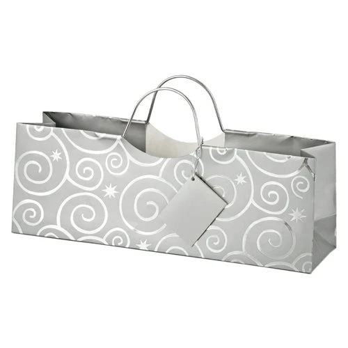 True Fabrications Wine & Liquor Gift Bags Silver Bulbs Wine Gift Bag - Set Of 6 1 True Fabrications Wine & Liquor Gift Bags Silver Bulbs Wine Gift Bag - Set Of 6