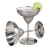 Bar Glassware Oggi Stainless Steel 12oz Margarita Glasses (Set Of 2)