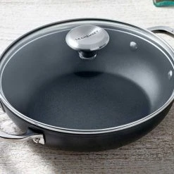 Le Creuset 4 Quart Toughened Nonstick Pro Braiser W/Glass Lid