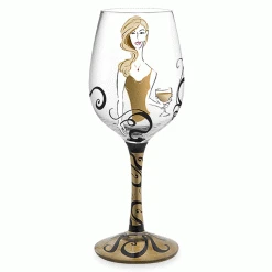 Epic Products Decorated Painted Glassware Cougars Prefer Hand-Decorated Wine Glass