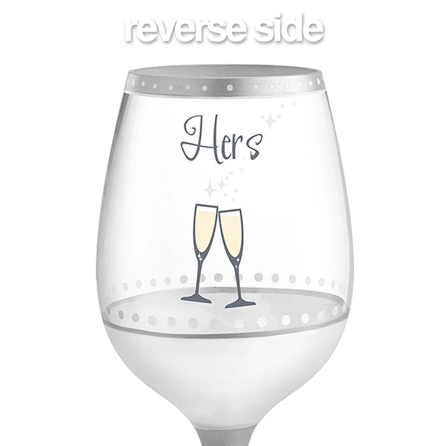 Epic Products Hers Hand-Decorated Wine Glass 2 Epic Products Hers Hand-Decorated Wine Glass