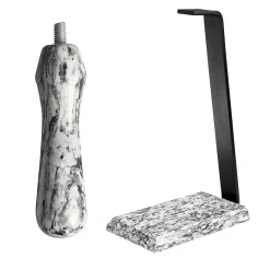 Other Stationary Corkscrews Granite Table Stand & Handle Set - White Wave
