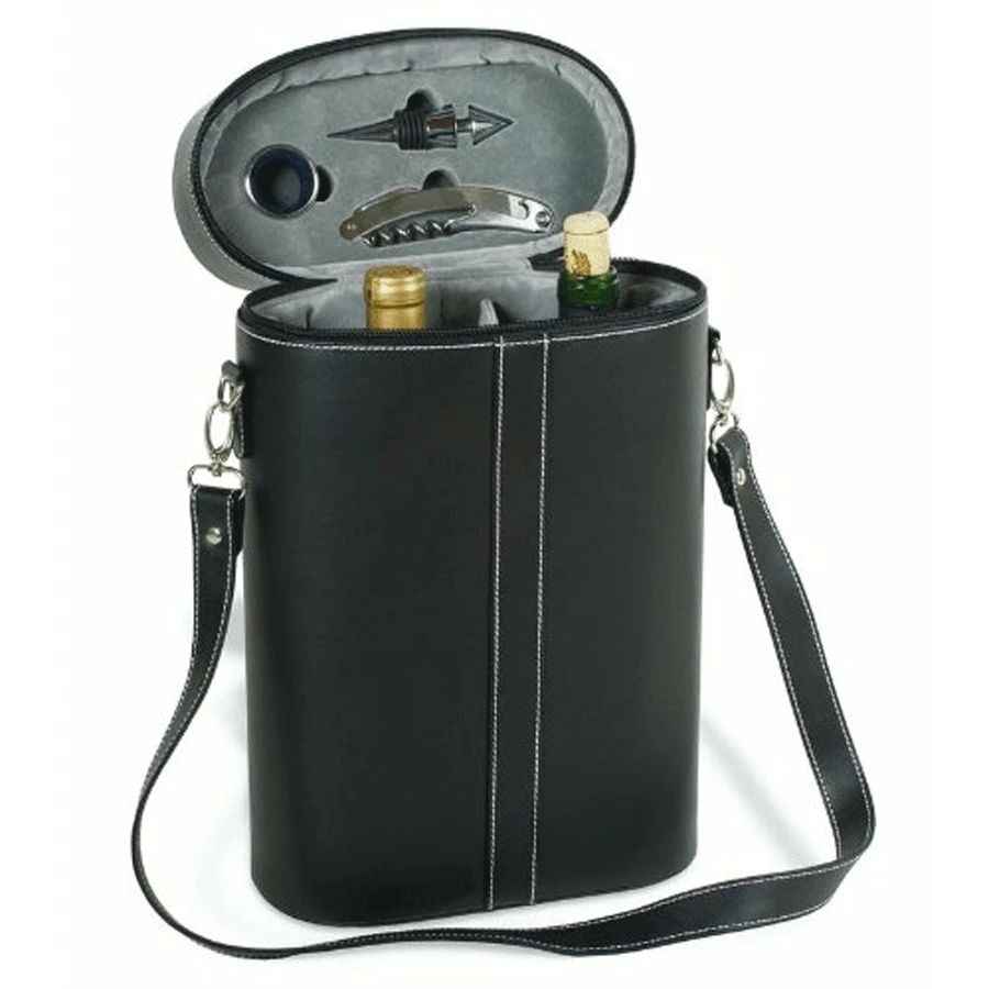 Wine Carry Bags Pampered Grape Two-Bottle Wine Travel Case 1 Wine Carry Bags Pampered Grape Two-Bottle Wine Travel Case