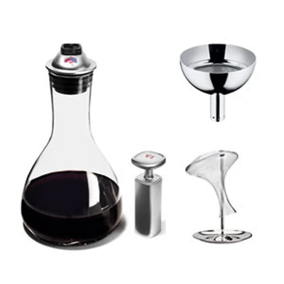 Metrokane Wine Decanters Metrokane V1 Decanter Set 1 Metrokane Wine Decanters Metrokane V1 Decanter Set