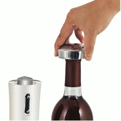 True Fabrications Silver Lux Rechargable Corkscrew Electric Corkscrews