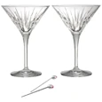 Reed & Barton Soho Martini Glasses W/ Olive Picks (Set Of 2)