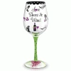 Epic Products Love Shoes & Wine Hand-Decorated Wine Glass