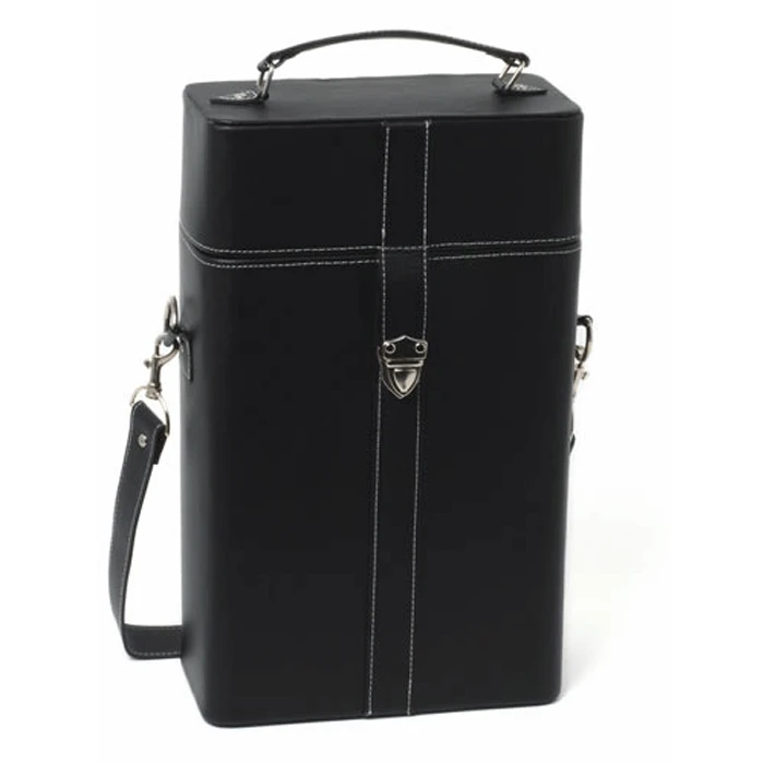 True Fabrications Milano Faux Leather 2-Bottle Wine Travel Case 1 True Fabrications Milano Faux Leather 2-Bottle Wine Travel Case