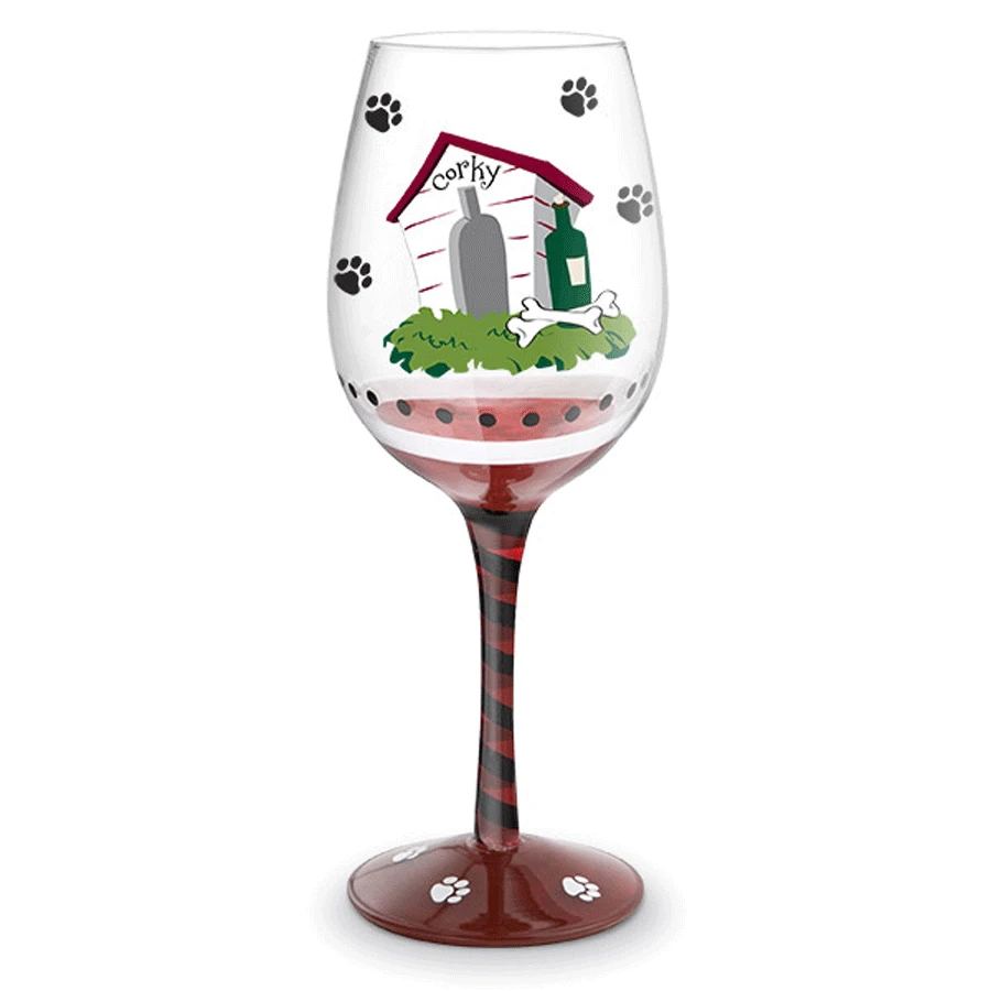 Epic Products Fetch Me My Wine Hand-Decorated Wine Glass 2 Epic Products Fetch Me My Wine Hand-Decorated Wine Glass