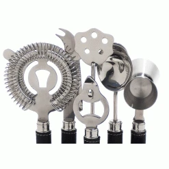 Bar/Cocktail Sets Metrokane VIP Bar Tool Set - Black 7 Bar/Cocktail Sets Metrokane VIP Bar Tool Set - Black