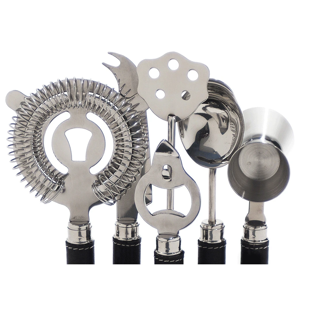 Bar/Cocktail Sets Metrokane VIP Bar Tool Set - Black 4 Bar/Cocktail Sets Metrokane VIP Bar Tool Set - Black