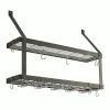 Rogar Black Steel Double Wine Rack Wine Racks & Holders