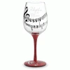 Epic Products Decorated Painted Glassware Rhythm In Wine Hand-Decorated Wine Glass