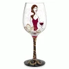 Epic Products Cougar & Her Wine Hand-Decorated Wine Glass
