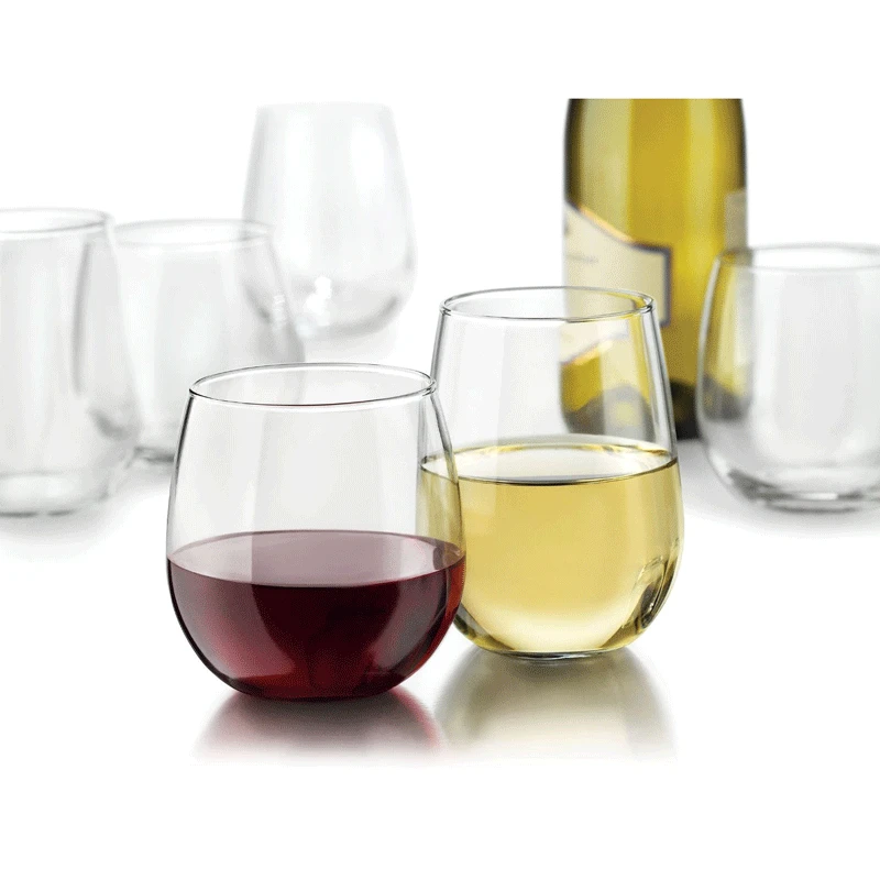 Libbey Vina Stemless Red And White Wine Glass Set (Set Of 12) 1 Libbey Vina Stemless Red And White Wine Glass Set (Set Of 12)