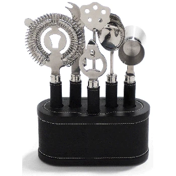 Bar/Cocktail Sets Metrokane VIP Bar Tool Set - Black 1 Bar/Cocktail Sets Metrokane VIP Bar Tool Set - Black
