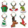 Epic Products Whimsy Holiday Wine Glass Charms