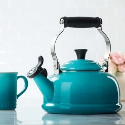 Le Creuset Stockpots & Tea Kettles Le Creuset 1.7 Quart Whistling Tea Kettle