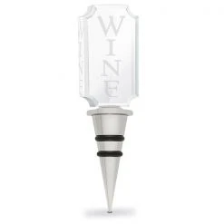Epic Products Wine Etched Acrylic Bottle Stopper Wine Bottle Stoppers